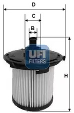 26.074.00 UFI Фильтр топливный