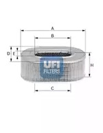 Воздушный фильтр UFI 27.079.00