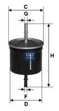 31.811.00 UFI Фильтр топливный