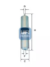 Фильтр топливный UFI 31.857.01