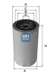 Фильтр масляный UFI 23.186.01