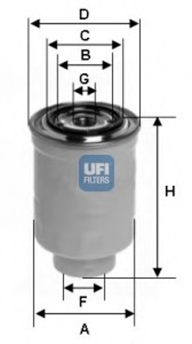 Фильтр топливный UFI 24.392.00