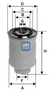 24.411.00 UFI Фильтр топливный