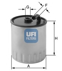 24.429.00 UFI Фильтр топливный