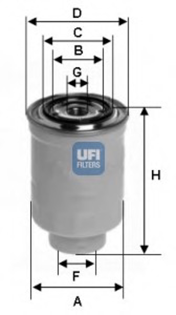 24.443.00 UFI Топливный фильтр