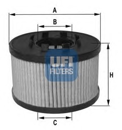 Масляный фильтр UFI 25.015.00