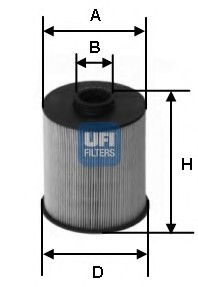 26.006.00 UFI Фильтр топливный