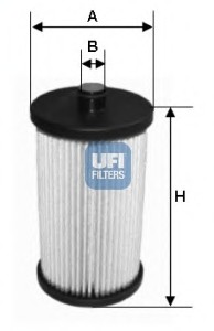 26.012.00 UFI Фильтр топливный