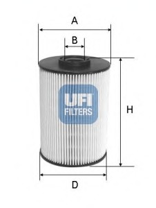 Фильтр топливный UFI 26.037.00