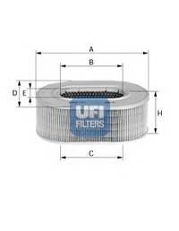 Фильтр воздушный UFI 27.258.00