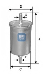 31.515.00 UFI Фильтр топливный