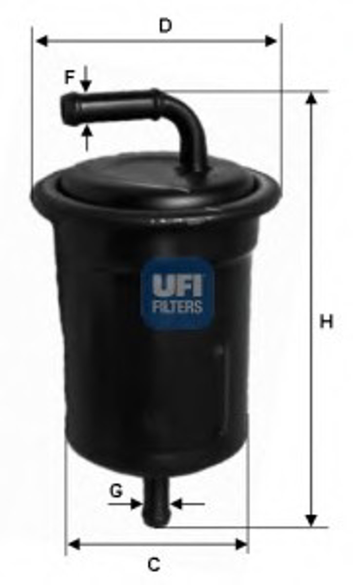 Фильтр топливный UFI 31.521.00