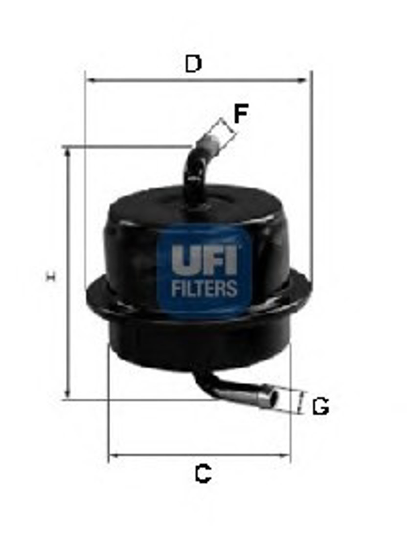 Фильтр топливный UFI 31.565.00