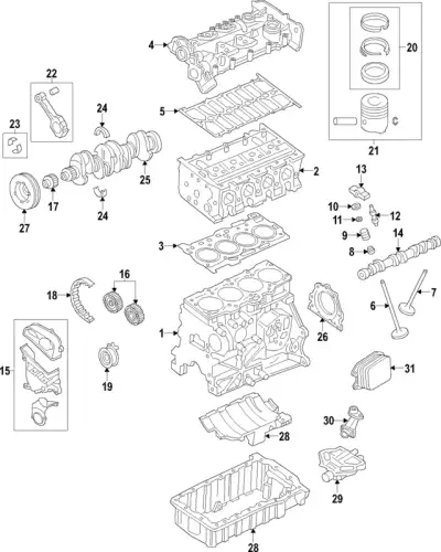 04E109423C VAG OEVAG-04E109423C_гидрокоменсатор!\ Audi A3/Q3, Skoda Fabia/Octavia/Superb, VW Golf/Passat 1.4 12>