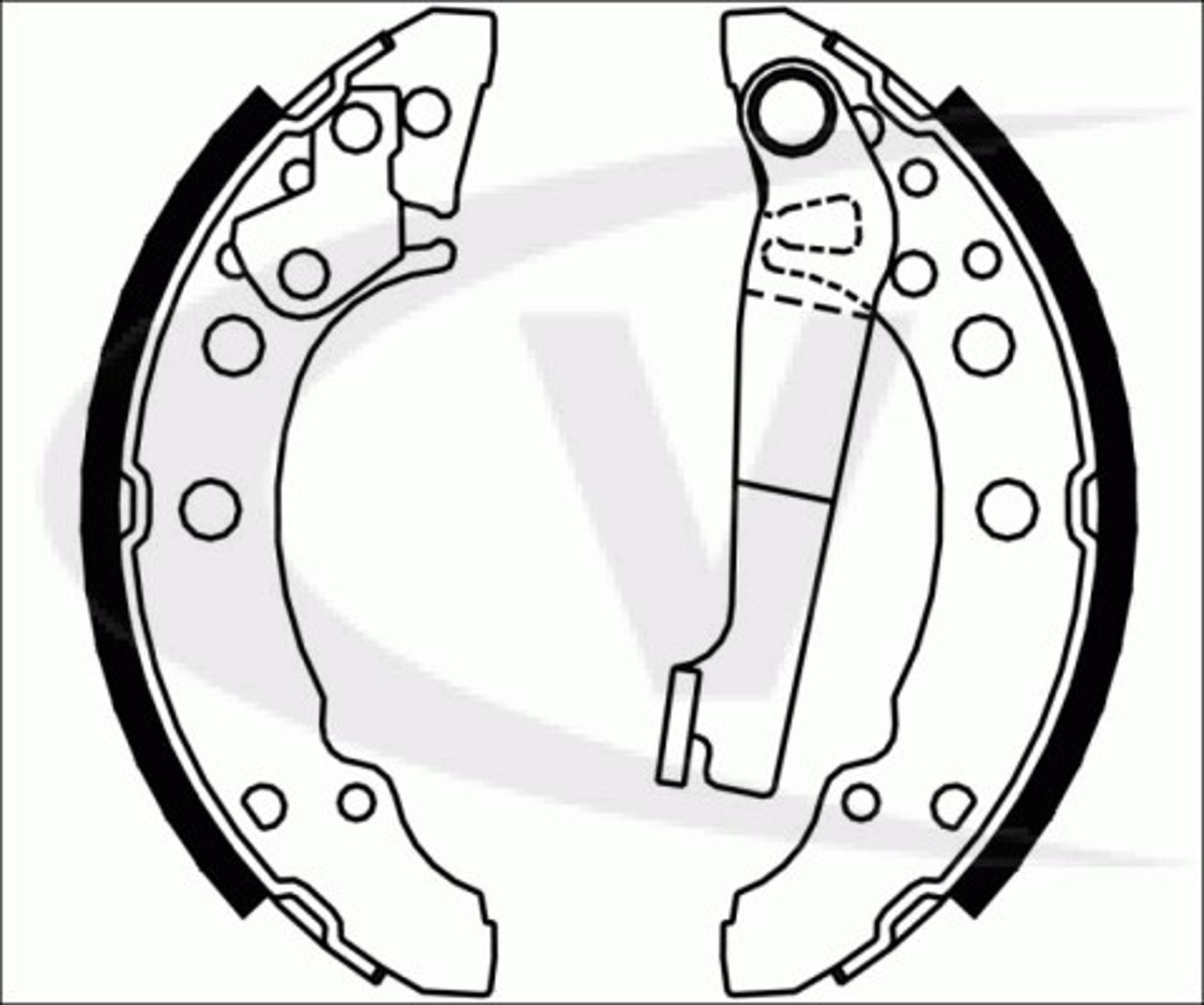 Колодки тормозные барабанные VAICO V10-0452