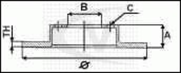 Диск тормозной VAICO V10-40003
