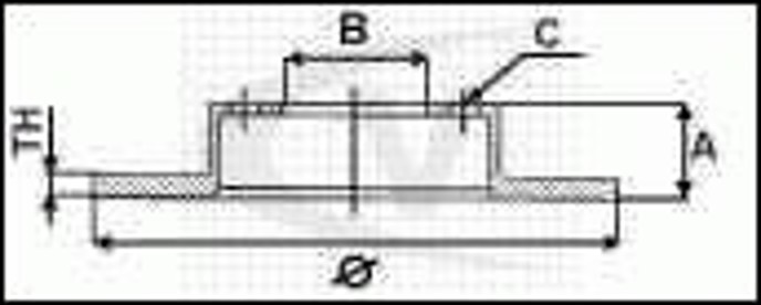 Диск тормозной VAICO V10-40005