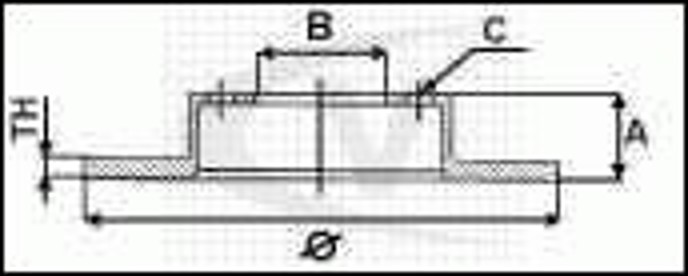 Диск тормозной VAICO V10-40012