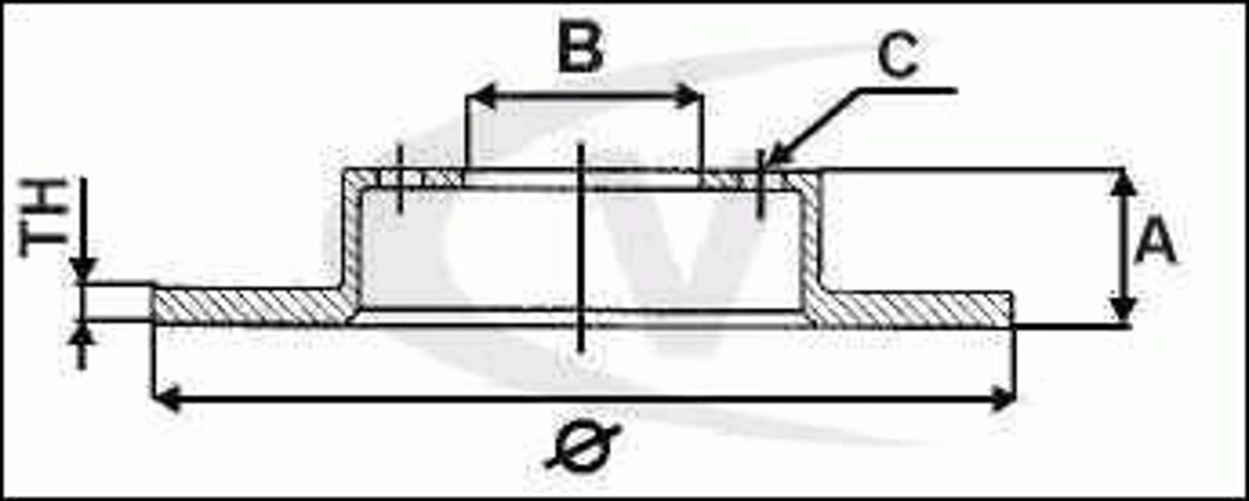 Диск тормозной VAICO V10-40048