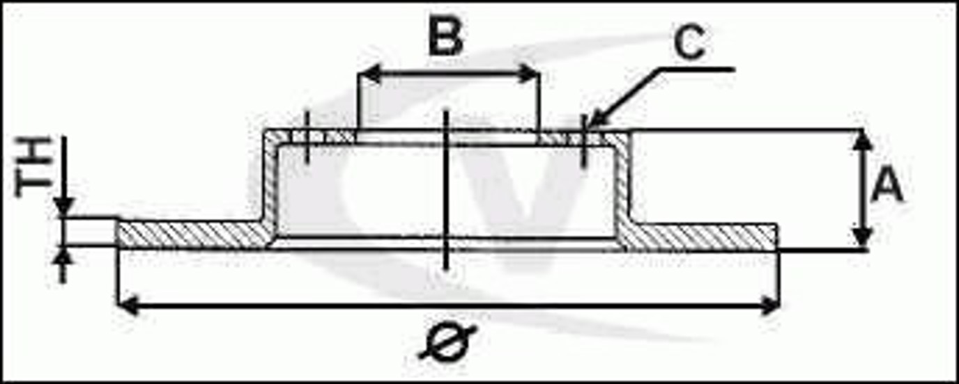 Диск тормозной VAICO V10-40073