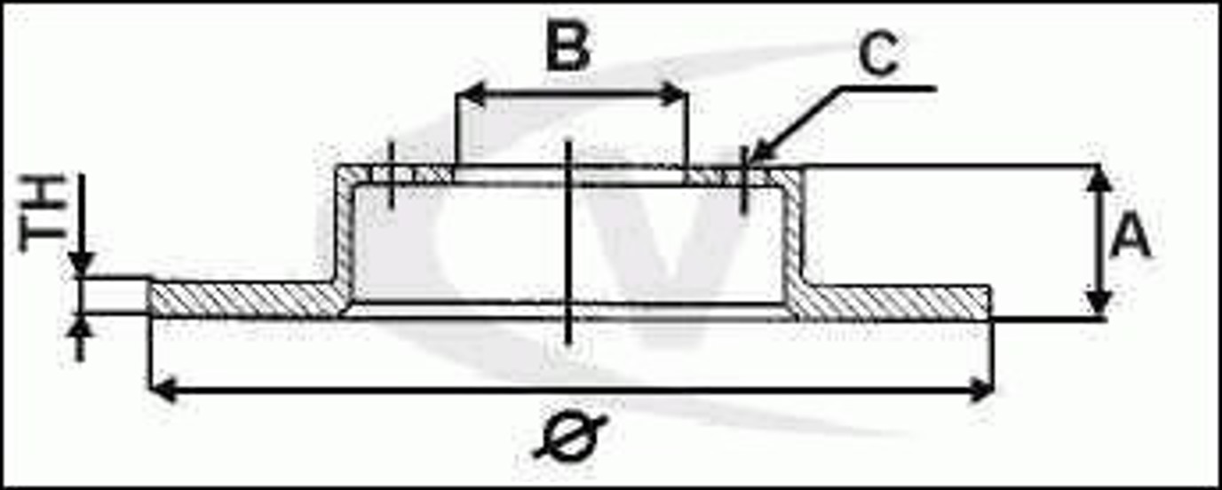 Диск тормозной VAICO V10-80045