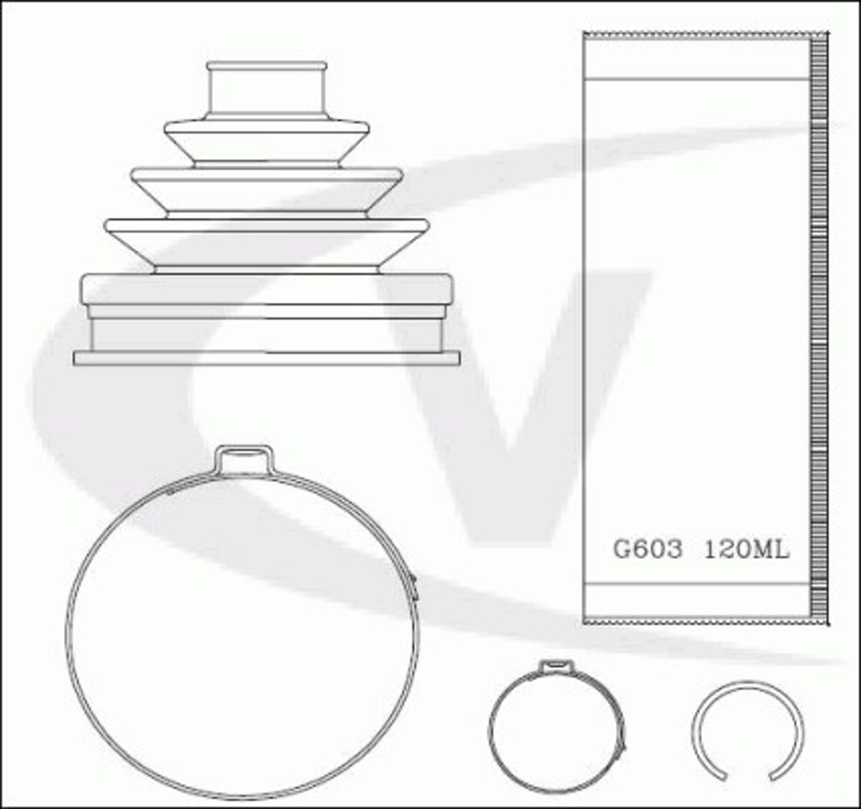 V20-0746 VAICO Пыльник ШРУСа