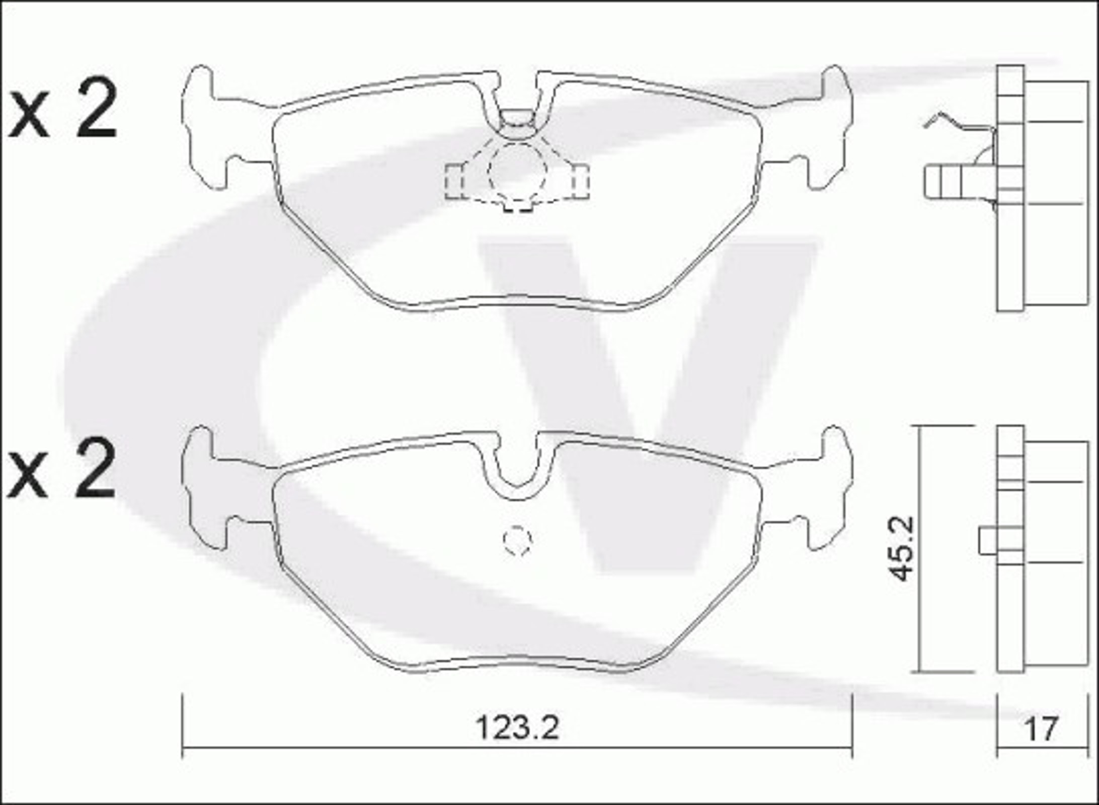 Колодки тормозные дисковые VAICO V20-8116