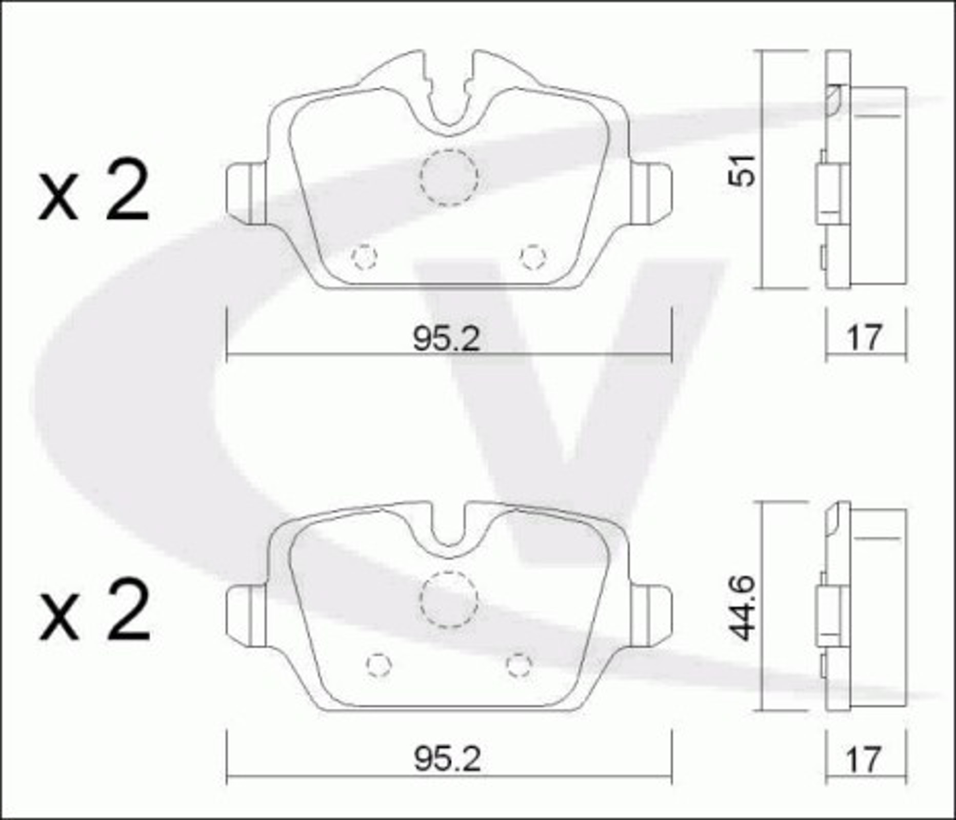 Колодки тормозные дисковые VAICO V20-8125