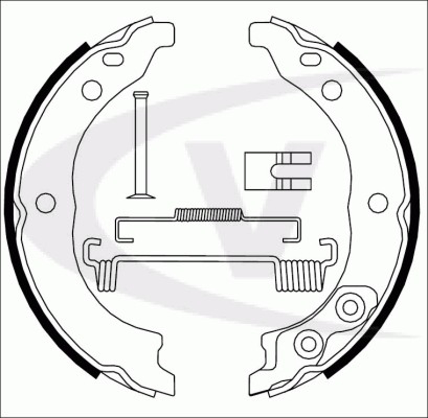Колодки тормозные барабанные VAICO V22-0059