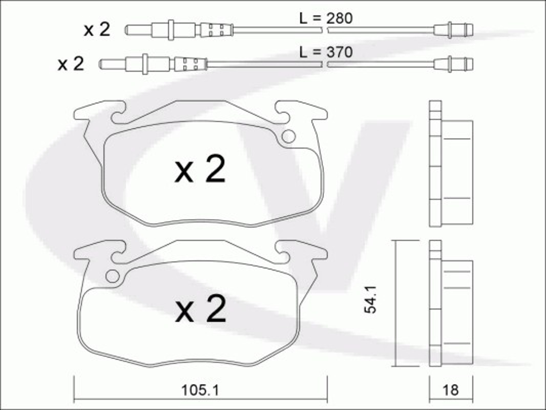 Колодки тормозные дисковые VAICO V22-0065
