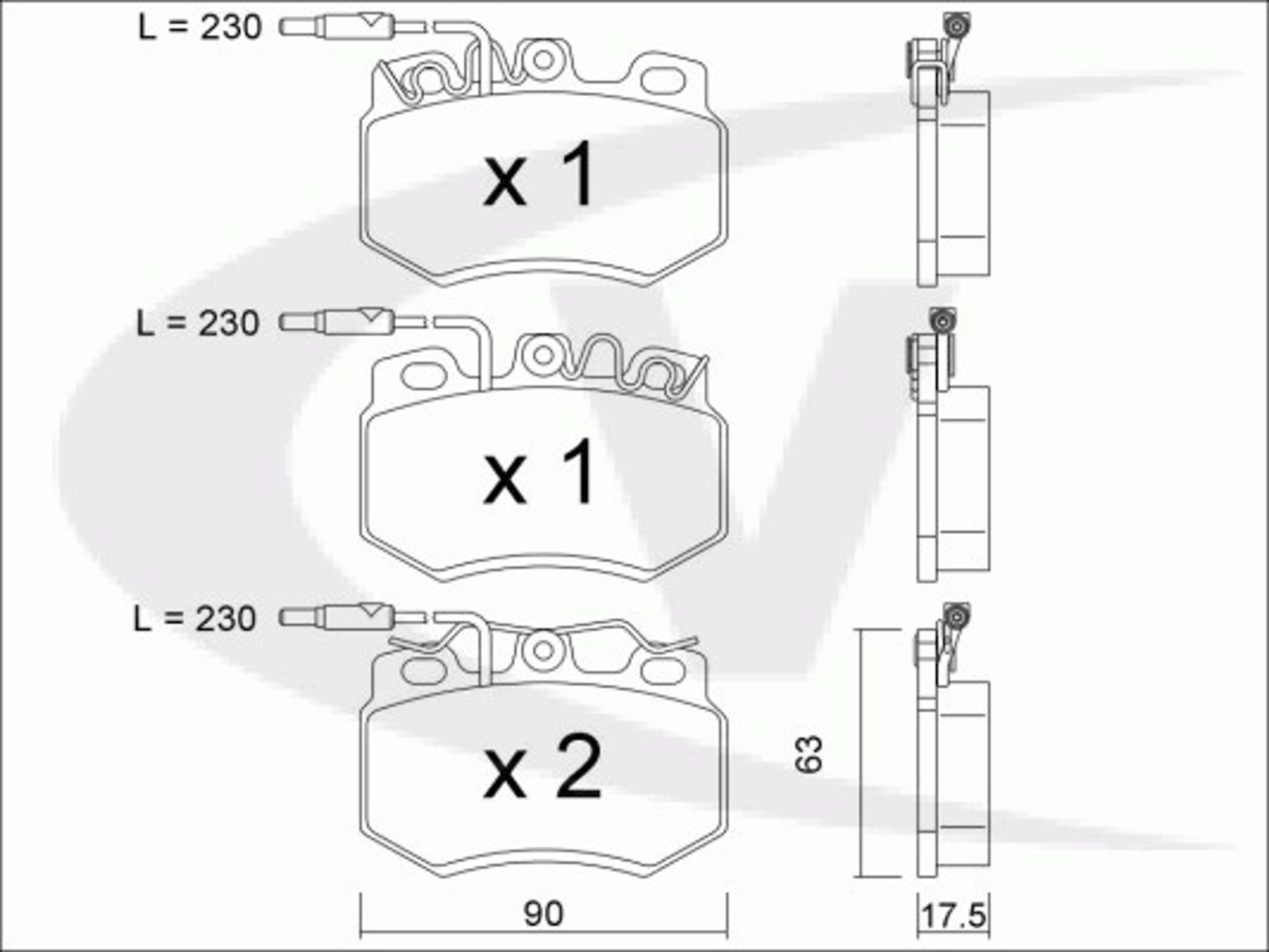 Колодки тормозные дисковые VAICO V22-0066