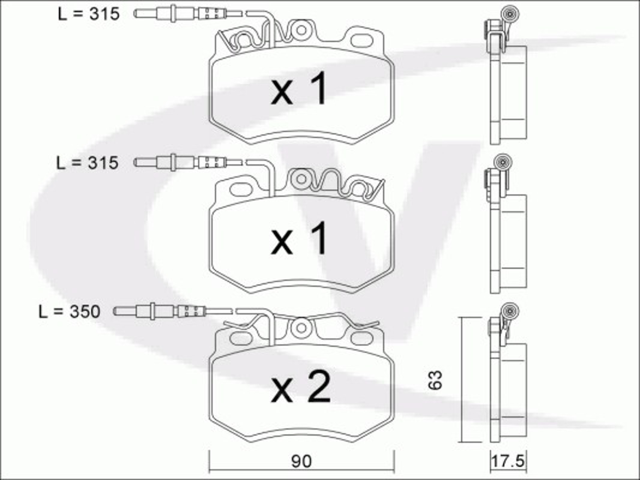 V22-0067 VAICO Колодки тормозные дисковые