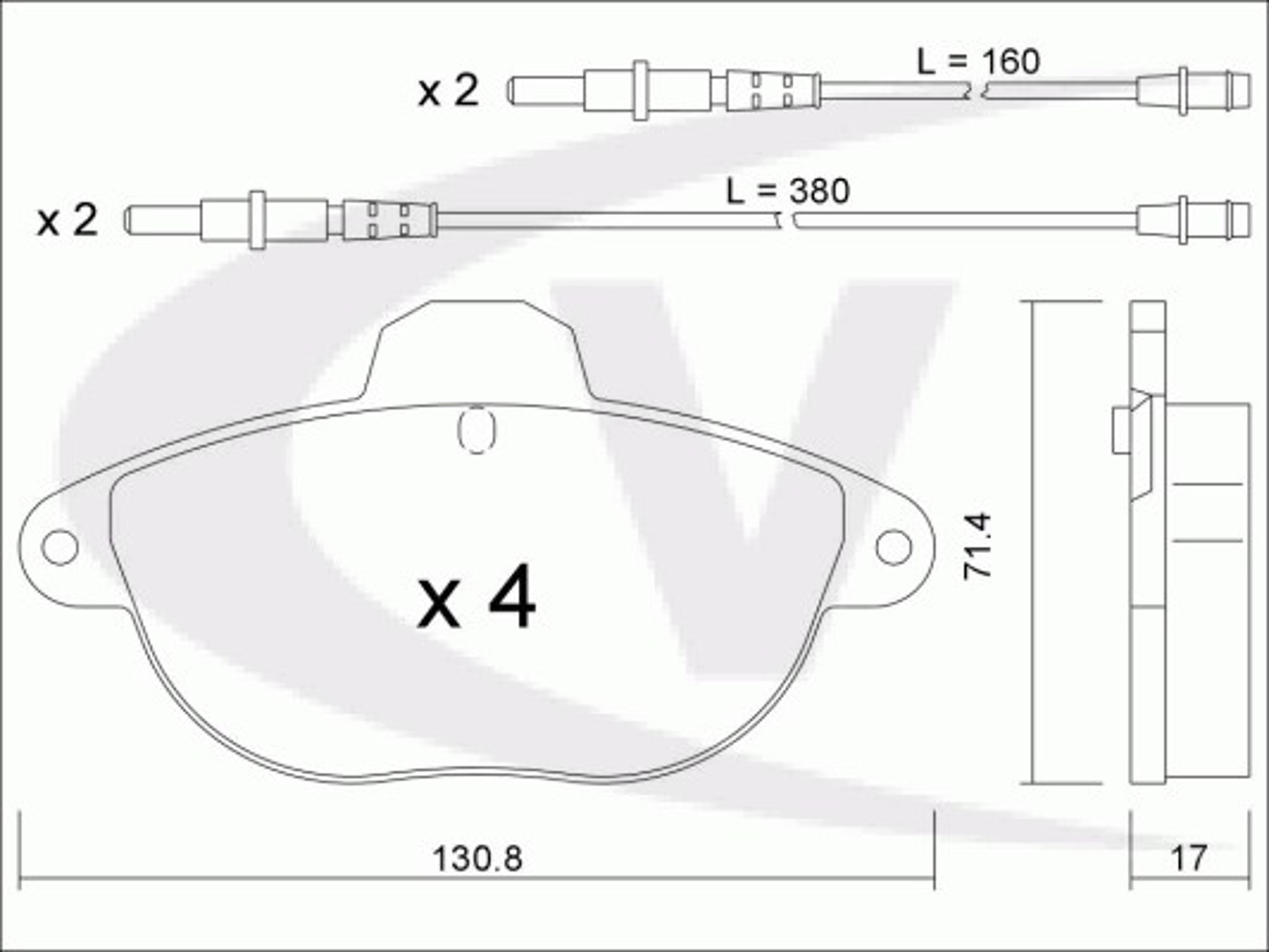 Колодки тормозные дисковые VAICO V22-0081