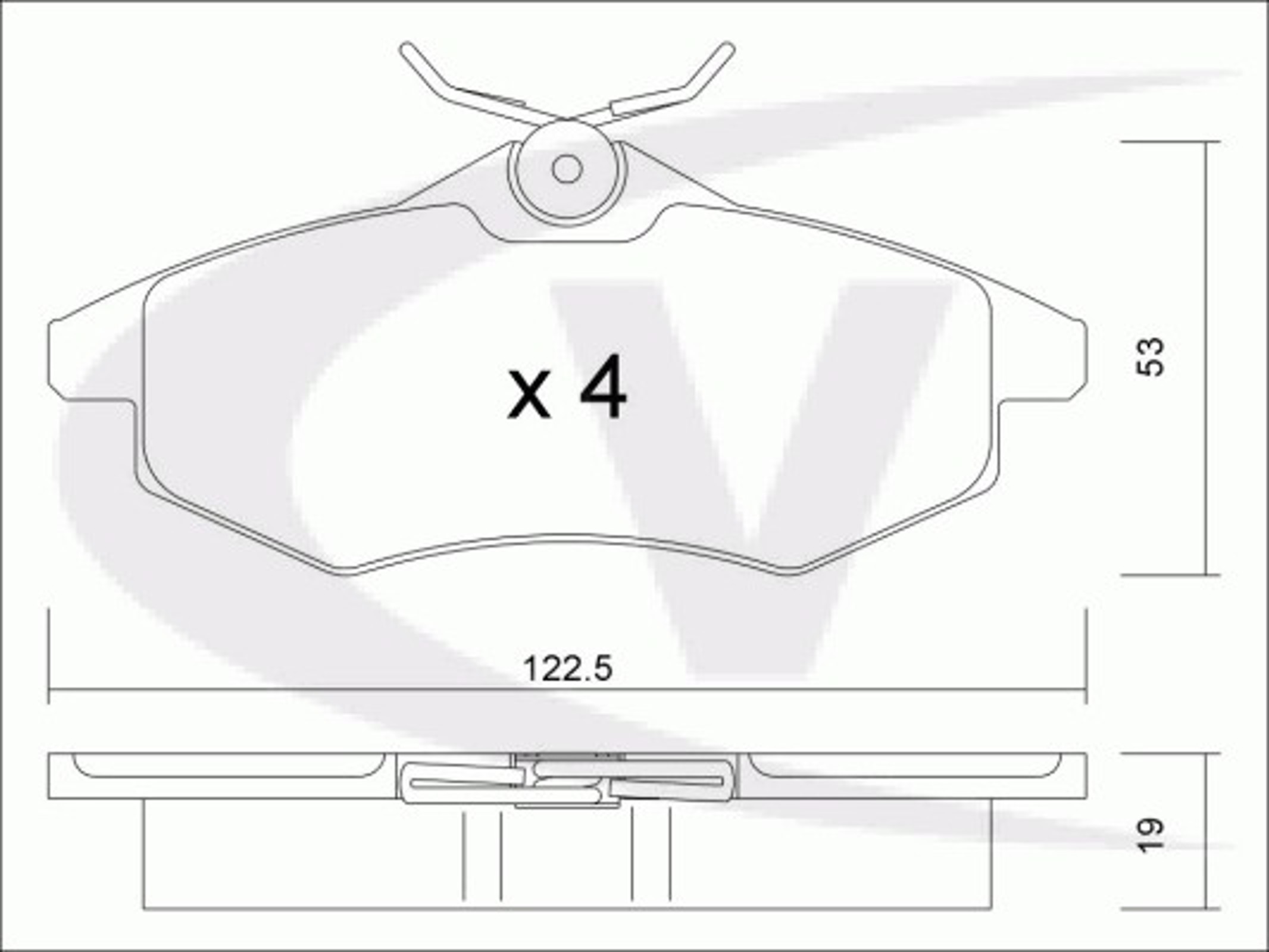 Колодки тормозные дисковые VAICO V22-0084