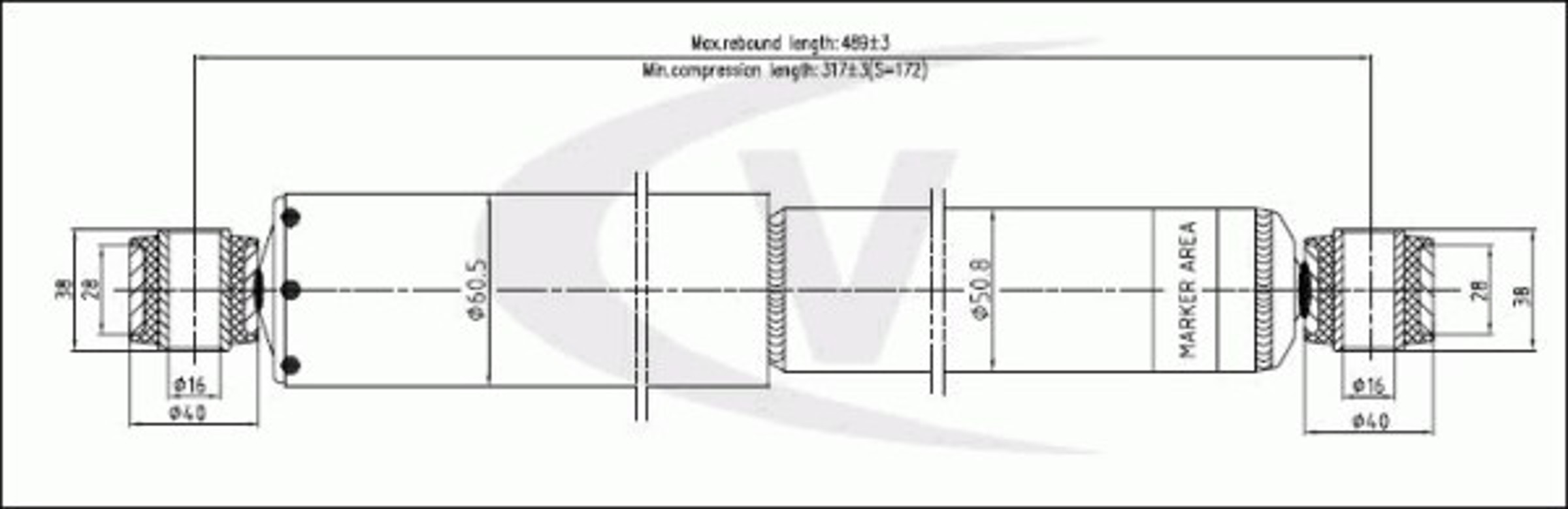 Амортизатор подвески VAICO V24-0159