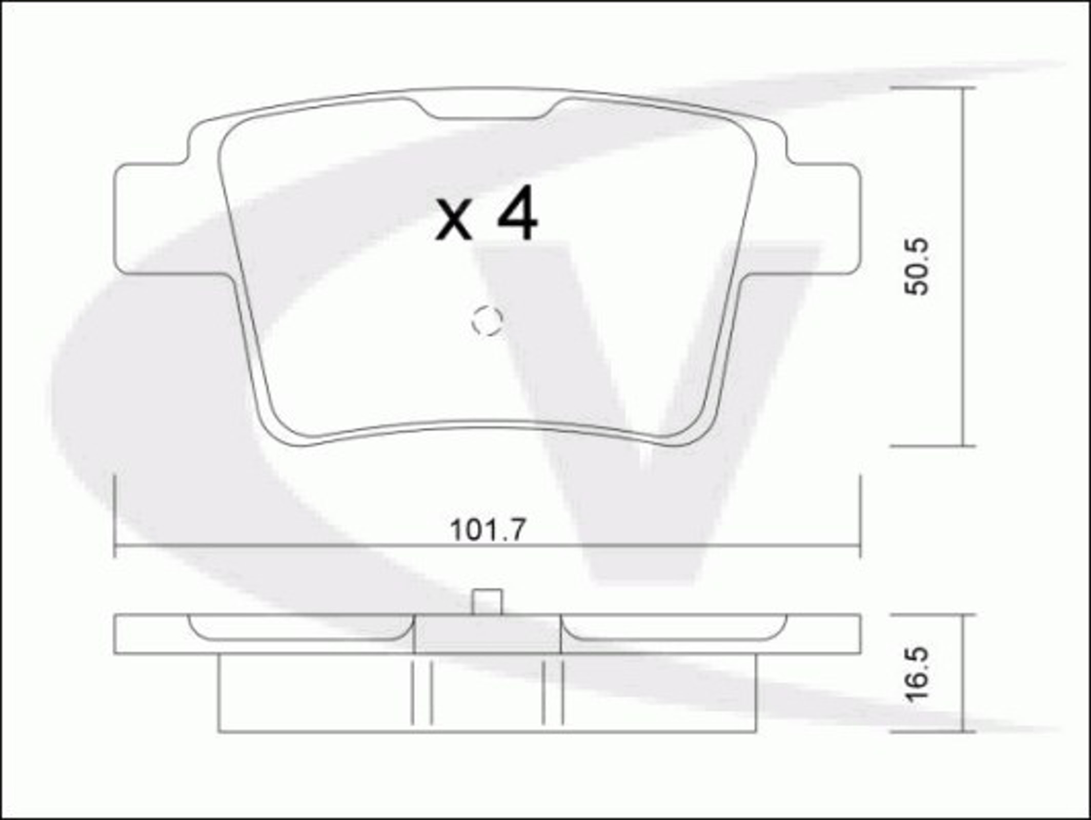 Колодки тормозные дисковые VAICO V25-8125