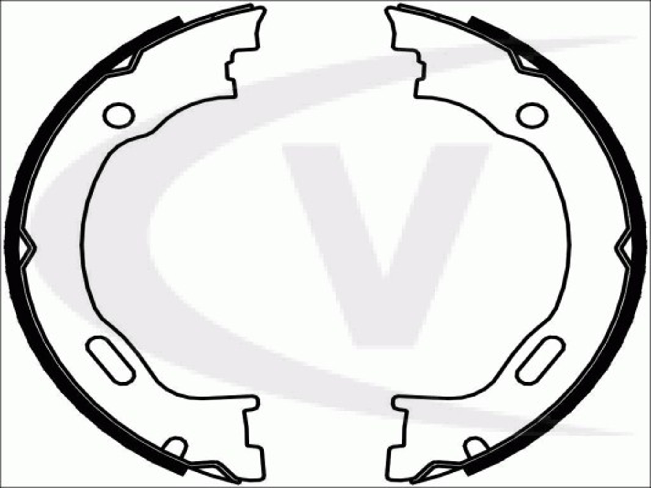 Колодки тормозные барабанные VAICO V30-6139