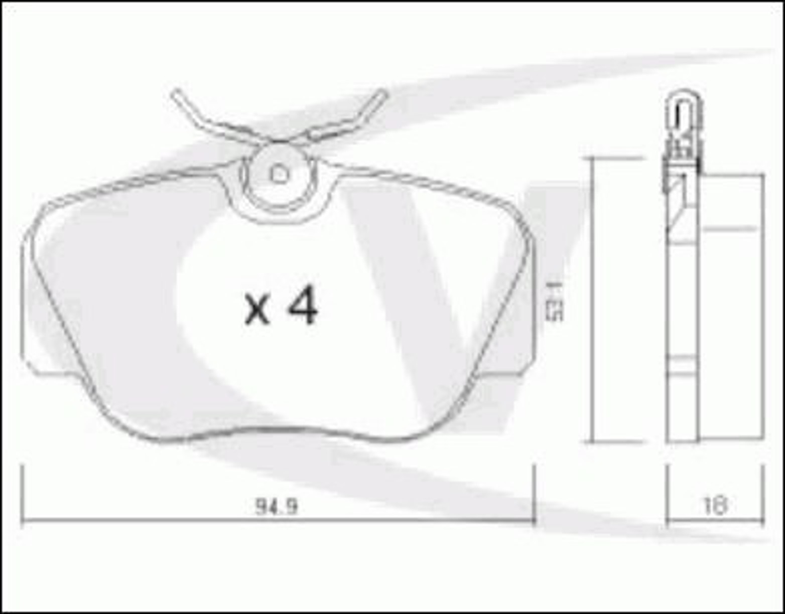 Колодки тормозные дисковые VAICO V30-8103