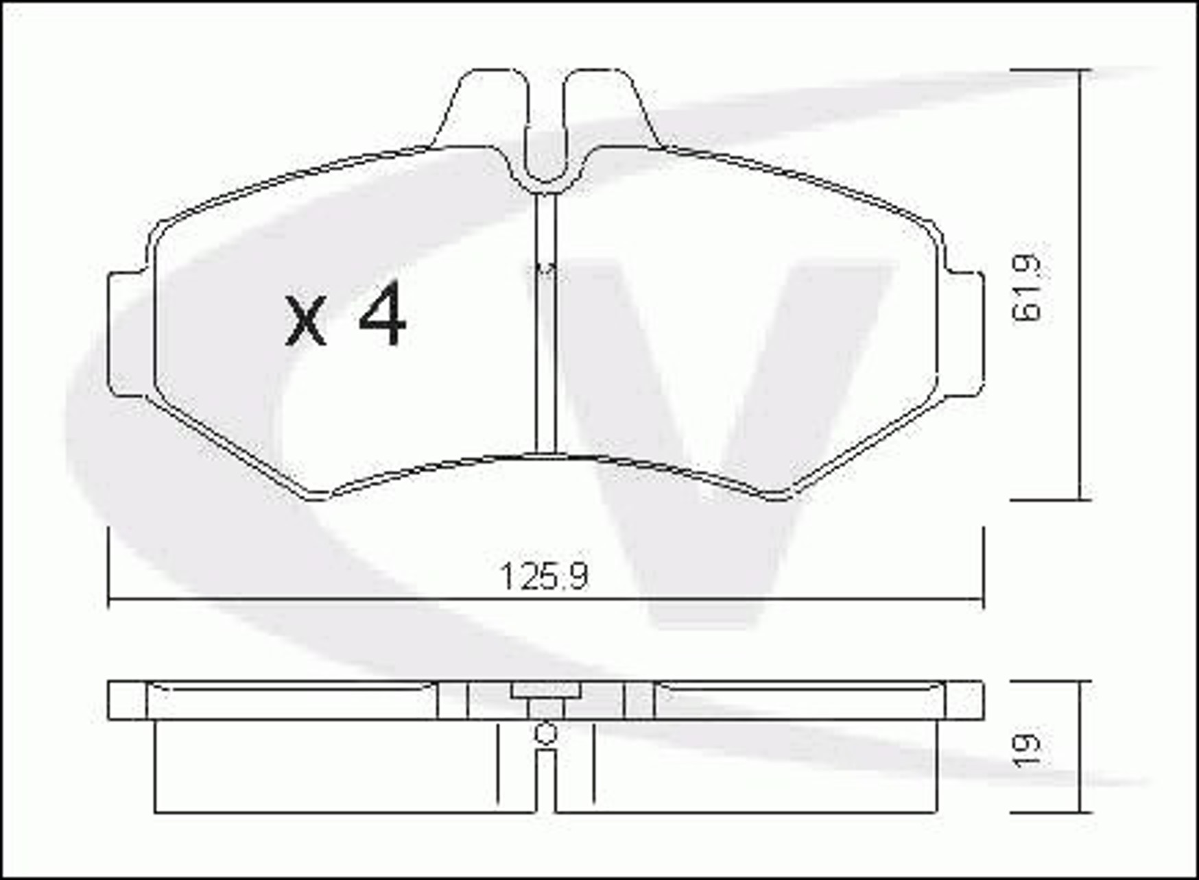 Колодки тормозные дисковые VAICO V30-8154