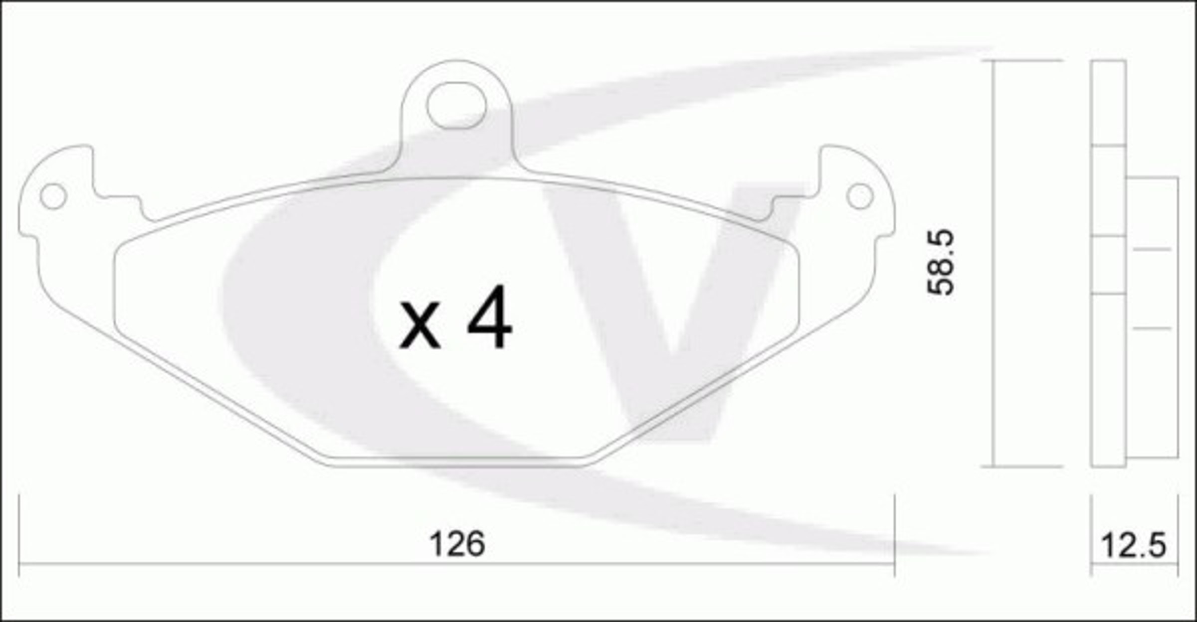 Колодки тормозные дисковые VAICO V40-8024