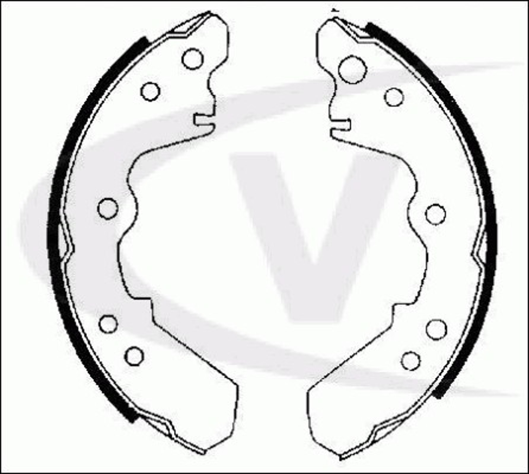Колодки тормозные барабанные VAICO V40-8102