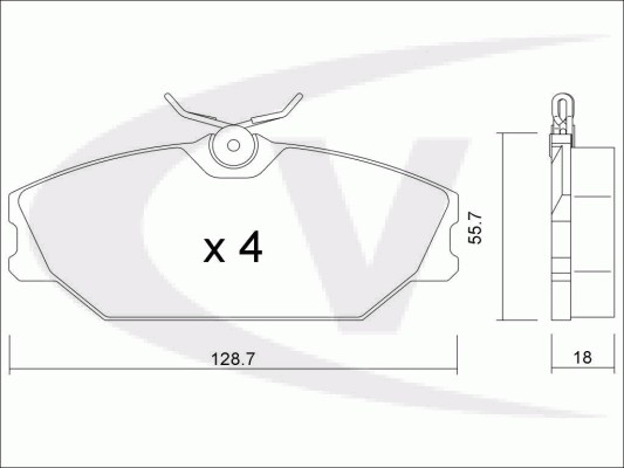 V46-0149 VAICO Колодки тормозные дисковые