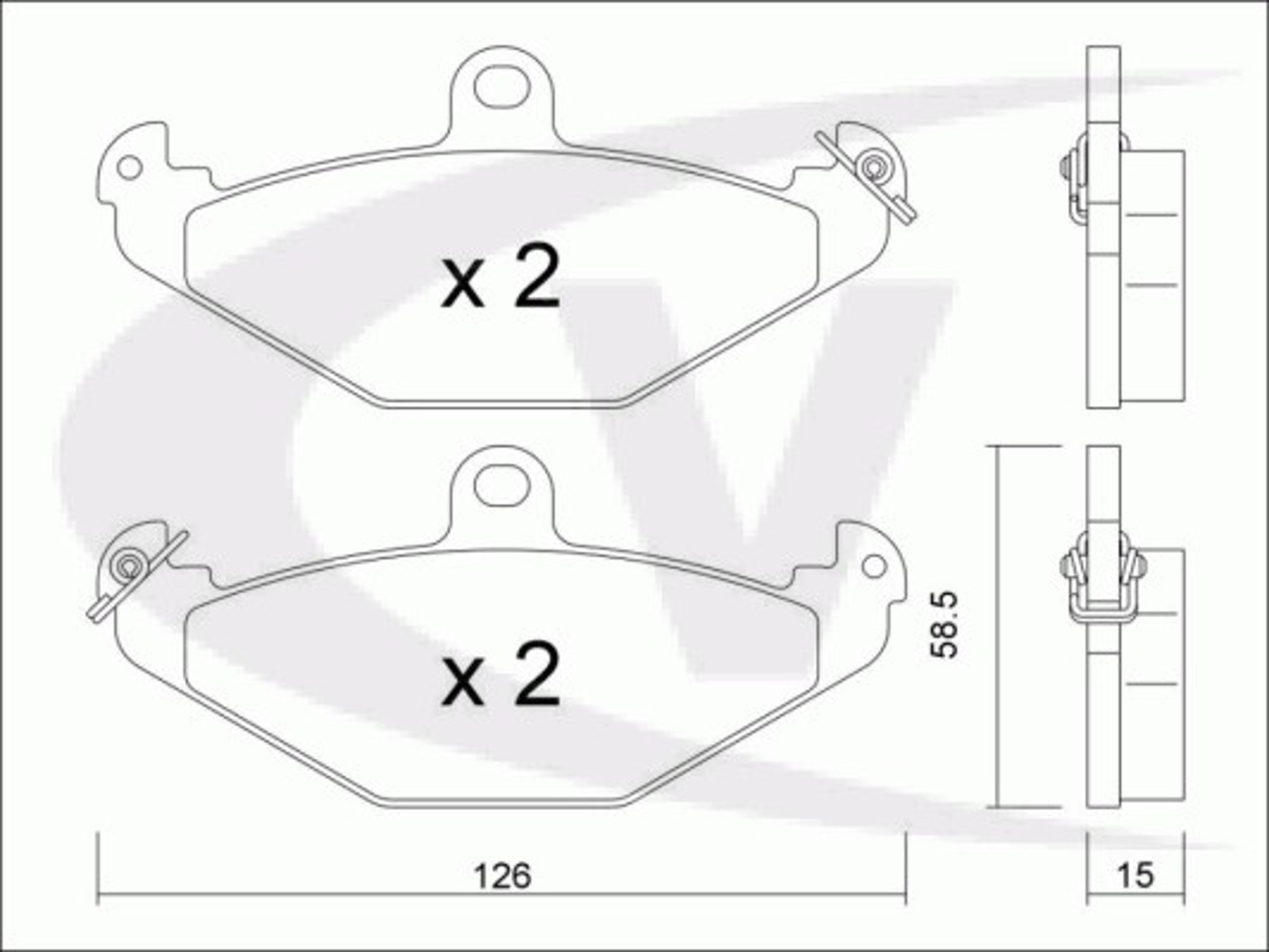 V46-0163 VAICO Колодки тормозные дисковые