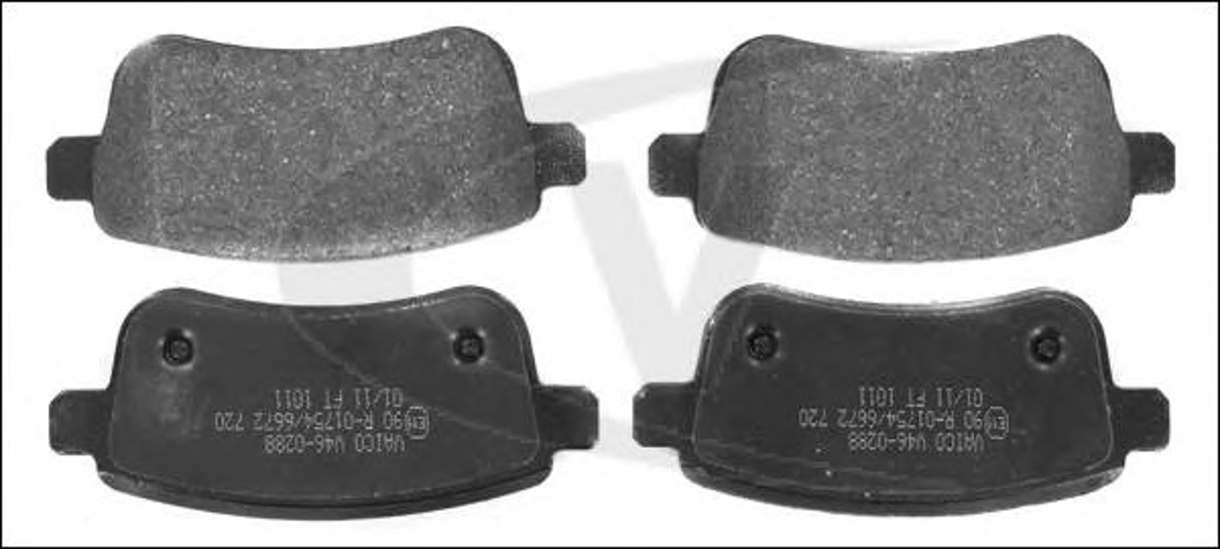 Колодки тормозные дисковые VAICO V46-0288