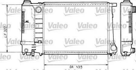 Радиатор системы охлаждения VALEO 730365