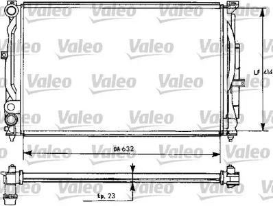 731537 VALEO Радиатор системы охлаждения