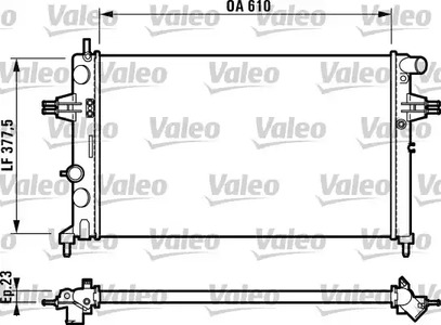 732729 VALEO Радиатор системы охлаждения