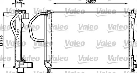 732883 VALEO Радиатор системы охлаждения