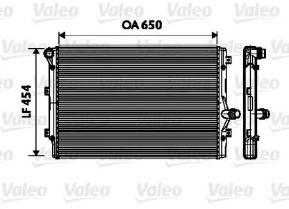 734333 VALEO Радиатор системы охлаждения