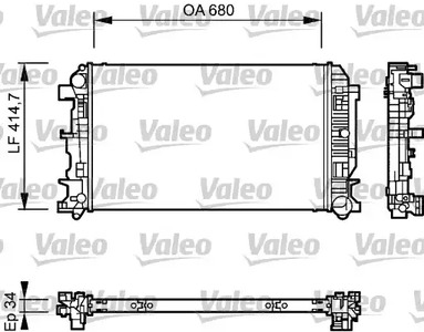 735084 VALEO Радиатор системы охлаждения